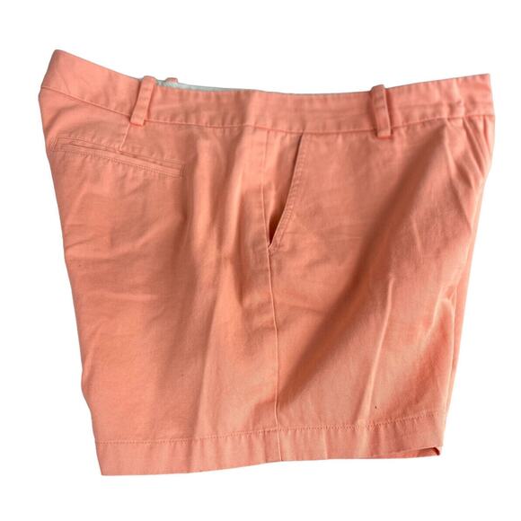 Sandro Chino Shorts Sz 16 Peach Casual Short High-Rise 5" Inseam Cotton - Picture 3 of 4